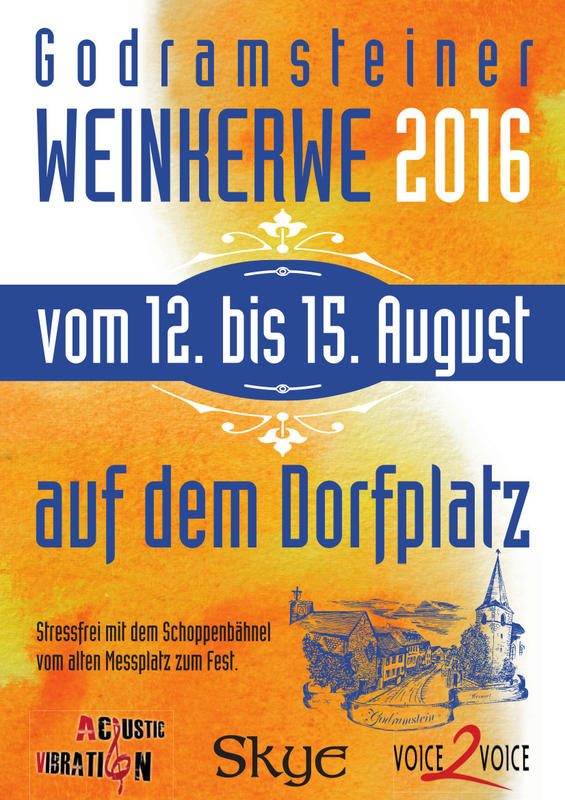Vom 12. bis zum 15. August findet die Godramsteiner Weinkerwe statt - erstmals auf dem Dorfplatz