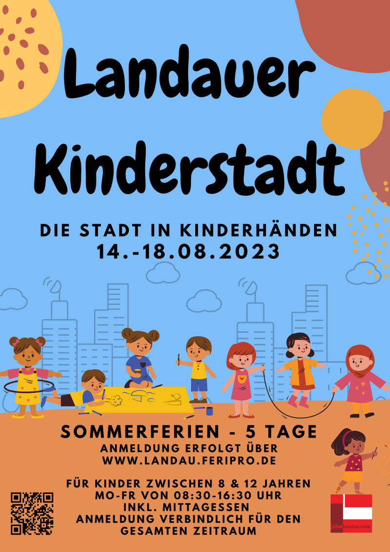 In der Landauer Kinderstadt sind Verwaltung, Handel, Medien, Sport und Kultur in Kinderhand.