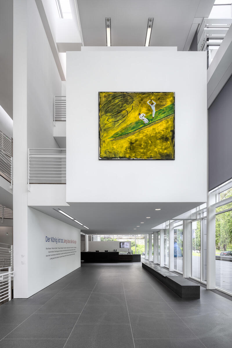 Leiko Ikemura, Kaiserin t&ouml;tet Kaiser, 1983. Acryl auf Nessel, 196 x 222 cm. Julius B&auml;r Bank &copy; Leiko Ikemura und VG Bild-Kunst, Bonn 2023. Museum Frieder Burda, Baden-Baden 2023