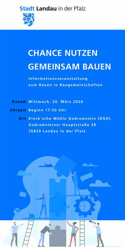 Die Stadtverwaltung Landau informiert am 20. M&auml;rz in Godramstein zum Thema Baugemeinschaften. 