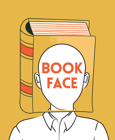 Bild vergr&ouml;&szlig;ern: Wessen #Bookface ist am besten gelungen? Dar&uuml;ber k&ouml;nnen Besucherinnen und Besucher der Stadtbibliothek Landau ab Montag, 18. M&auml;rz, abstimmen.