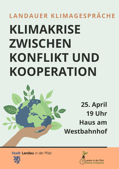 Bild vergr&ouml;&szlig;ern: Die zweite Veranstaltung der Landauer Klimagespr&auml;che findet am Donnerstag, 25. April, im Haus am Westbahnhof statt.