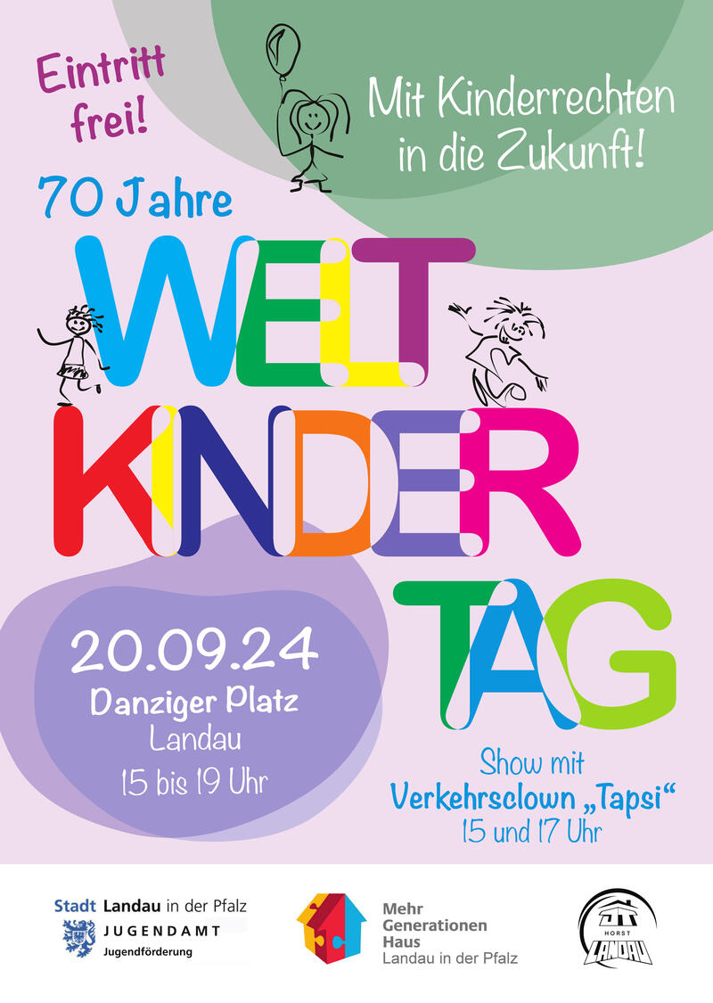 Der Weltkindertag wird in Landau wieder auf dem Danziger Platz gefeiert.