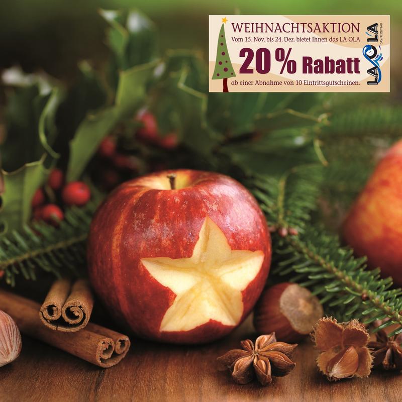 Weihnachtszeit im Freizeitbad LA OLA : Suchen Sie noch das passende Weihnachtsgeschenk?