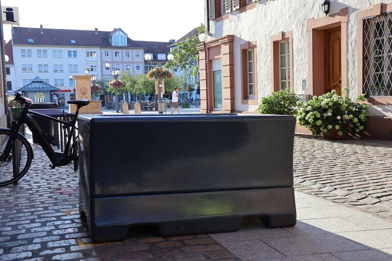Neue Zufahrtssperren sorgen f&uuml;r mehr Sicherheit in der Landauer Innenstadt. 