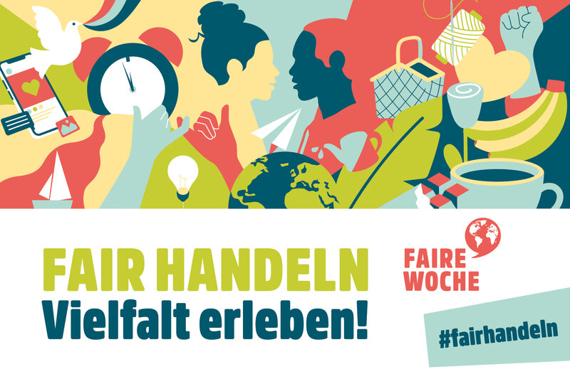 &raquo;FAIR HANDELN - Vielfalt erleben&laquo; lautet das Motto der Fairen Wochen 2025. 