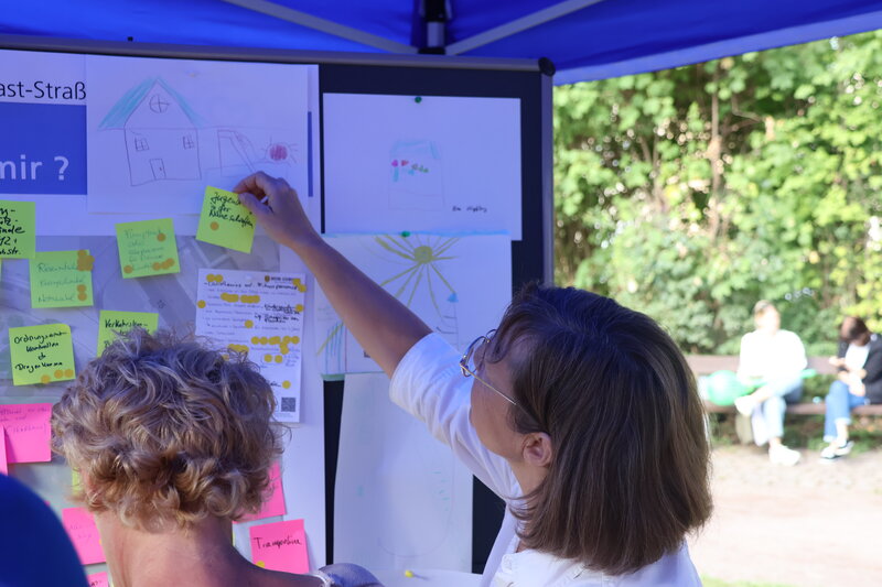 Bei der Beteiligungsaktion ,Mein Park' haben die B&uuml;rgerinnen und B&uuml;rger ihre Ideen und W&uuml;nsche f&uuml;r die Umgestaltung des Landauer Thomas-Nast-Parks eingebracht. 