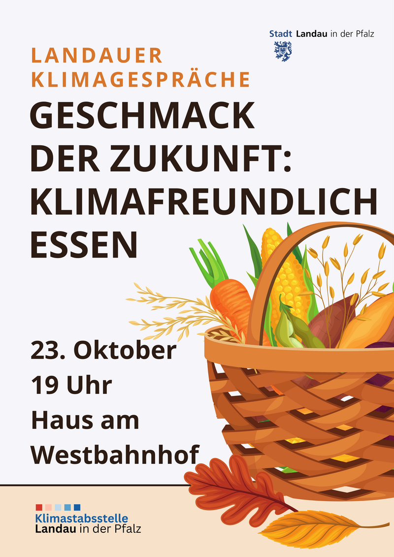 : Vom Acker bis zum Teller: Bei den 6. Landauer Klimagespr&auml;chen geht es um klimagerechte Ern&auml;hrung. 