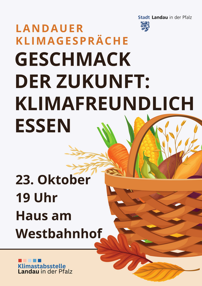 Bild vergr&ouml;&szlig;ern: : Vom Acker bis zum Teller: Bei den 6. Landauer Klimagespr&auml;chen geht es um klimagerechte Ern&auml;hrung. 