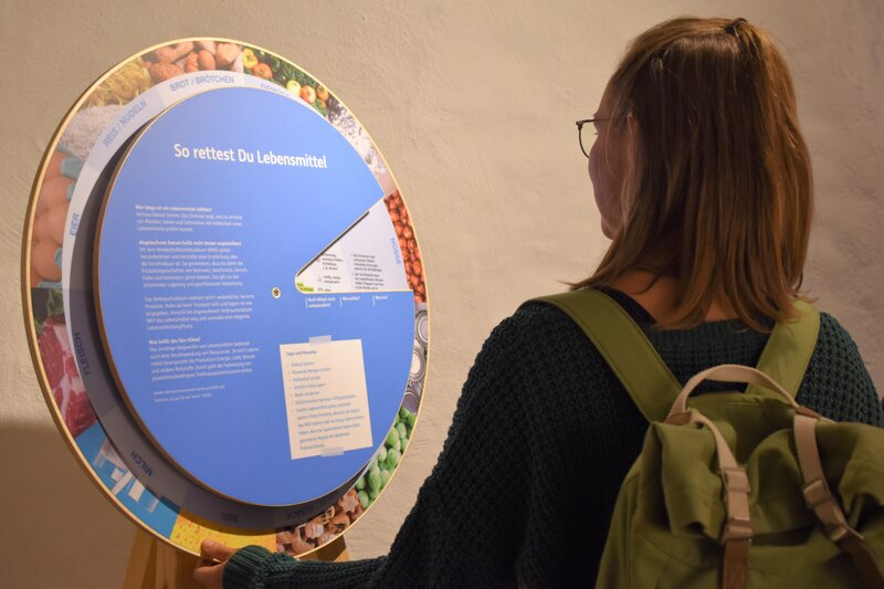 In der interaktiven Ausstellung &raquo;Klima-Gourmet&laquo; in Landau kann man viel &uuml;ber Lebensmittelverschwendung lernen. 