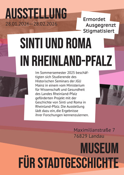 Bild vergr&ouml;&szlig;ern: Die Ausstellung &raquo;Sinti und Roma in Rheinland-Pfalz. Ermordet - ausgegrenzt - stigmatisiert&laquo; ist von Ende Januar bis Ende Februar in Landau zu sehen.