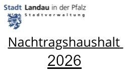 Nachtragshaushalt 2026
