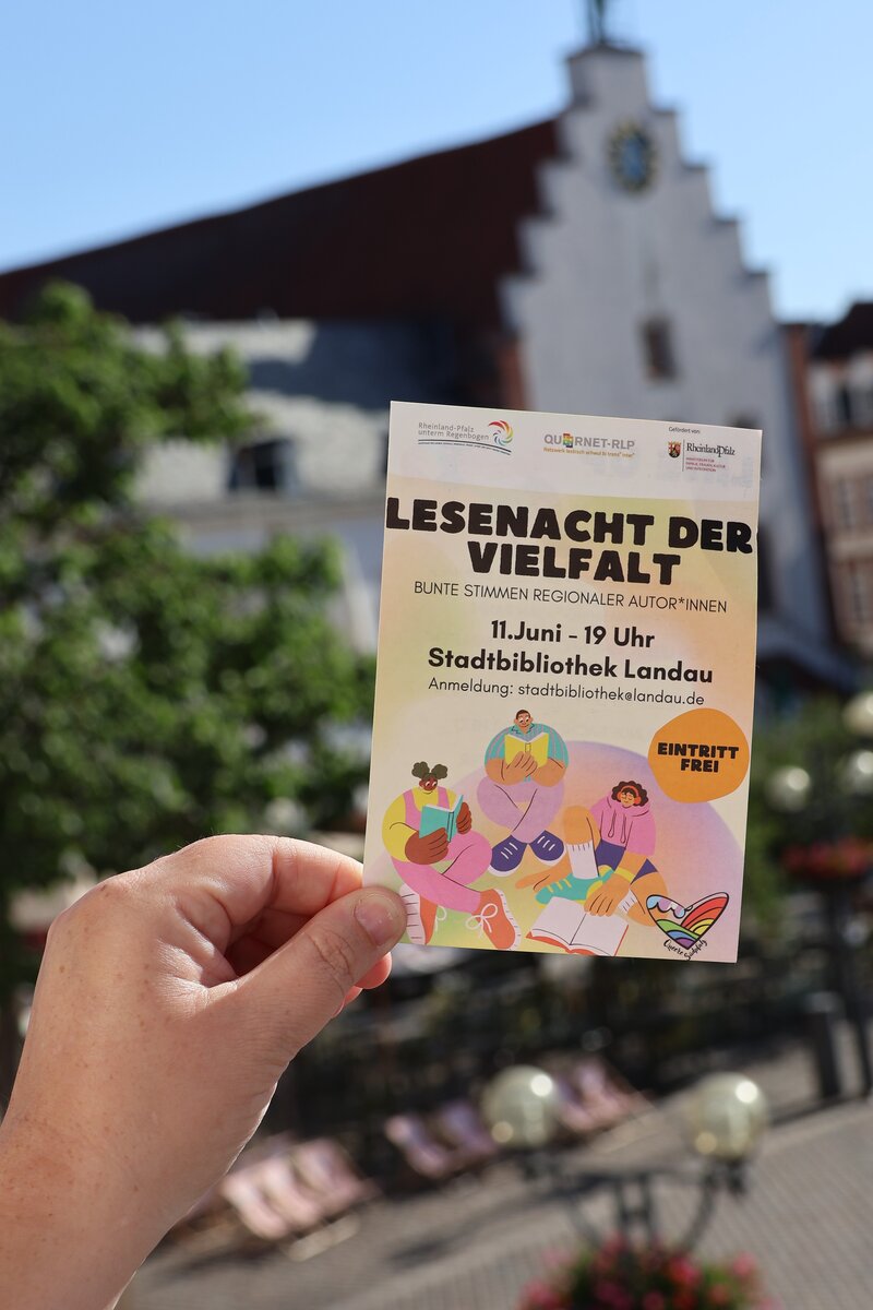 Die &raquo;Lesenacht der Vielfalt&laquo; findet am 11. Juni in der Landauer Stadtbibliothek statt. 