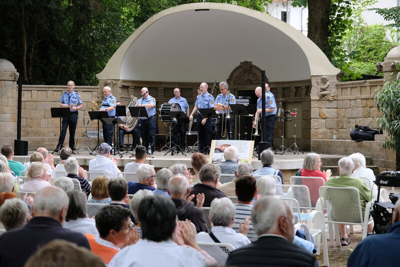 Gern gesehener Gast bei den Sonntagskonzerten im Landauer Goethepark: das Landespolizeiorchester Rheinland-Pfalz. 