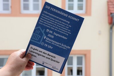 Bild vergr&ouml;&szlig;ern: Bei der ersten Veranstaltung geht es um die Pl&auml;ne f&uuml;r die Fernw&auml;rmeversorgung im Bereich Lazarettgarten und Quartier Vauban.