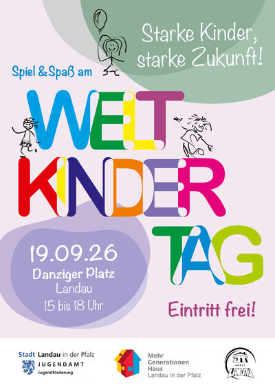 Bild vergr&ouml;&szlig;ern: Am 19. September wird auf dem Danziger Platz in Landau Weltkindertag gefeiert.