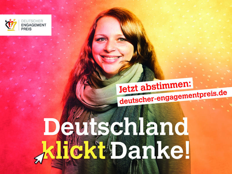 Jetzt abstimmen! Noch bis zum 22. Oktober kann f&uuml;r den Publikumspreis des Deutschen Engagementpreises gevotet werden.