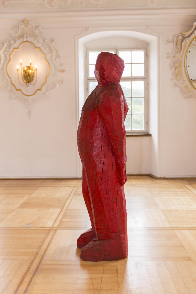 Ab dem 30. M&auml;rz mit in der St&auml;dtischen Galerie Villa Streccius in Landau zu sehen: &raquo;Leo guckt&laquo; von Josef Lang. 