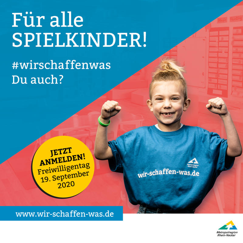 #wirschaffenwas: Unter diesem Motto steht der Freiwilligentag der Metropolregion Rhein-Neckar. 