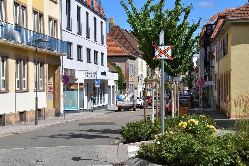 Noch ist das Schild abgeklebt, schon bald wird die Landauer K&ouml;nigstra&szlig;e aber f&uuml;r den gegenl&auml;ufigen Radverkehr ge&ouml;ffnet. 