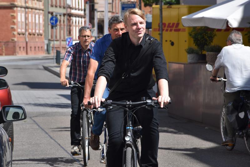 Vorfreude aufs Stadtradeln - auch bei Landaus Verkehrsdezernent Lukas Hartmann. 