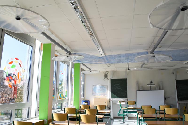 In der zur&uuml;ckliegenden Woche waren die im Otto-Hahn-Gymnasium erstellten Pilot-L&uuml;ftungsanlagen vorgestellt worden. 