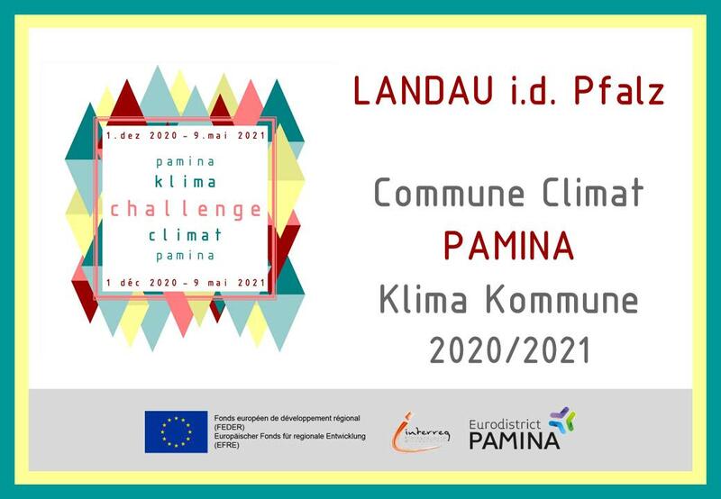 Die S&uuml;dpfalzmetropole Landau darf sich &raquo;PAMINA-Klima-Kommune 2020/2021&laquo; nennen. 