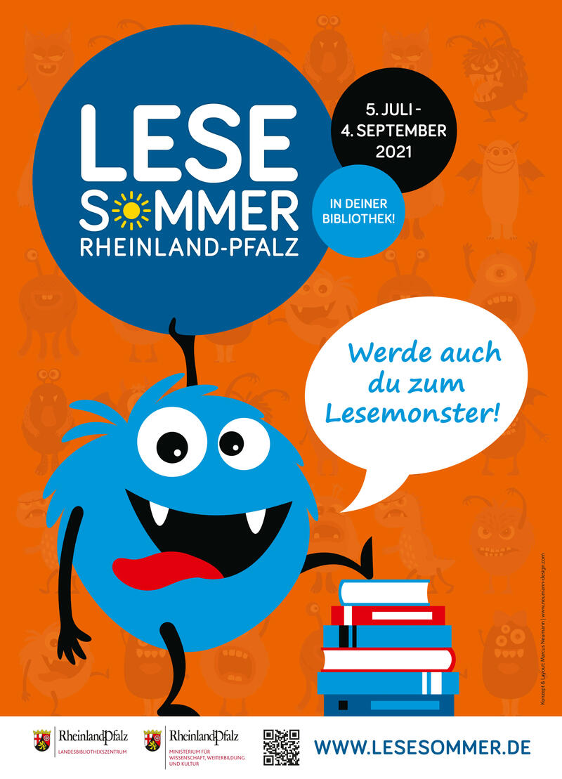 &raquo;Werde auch du zum Lese-Monster!&laquo;: Unter diesem Motto steht in diesem Jahr der Lesesommer Rheinland-Pfalz. 