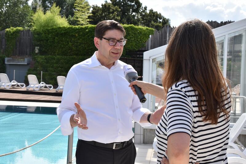 Auch trotz Corona ist im Stadtgebiet #immerwaslosinLD und von Stillstand keine Spur: Das machte Landaus OB Thomas Hirsch bei seinem diesj&auml;hrigen Sommerpressegespr&auml;ch deutlich. 