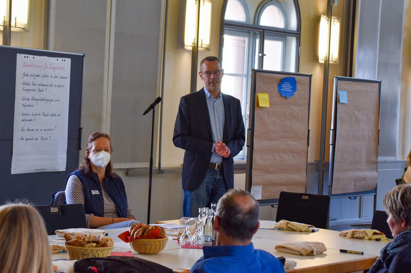 #engagiertinLD: Der Auftaktworkshop f&uuml;r das Projekt ,Engagierte Stadt' wurde von B&uuml;rgermeister Dr. Maximilian Ingenthron stellvertretend f&uuml;r den Landauer Stadtvorstand begleitet. 