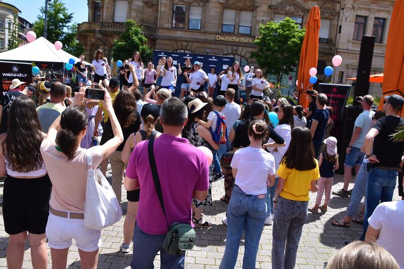 Eine tolle Veranstaltung: Wie hier auf dem Obertorplatz feierten zahlreiche Besucherinnen und Besucher den Landauer Kindertag. 